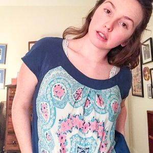 Anthropologie Silk Top